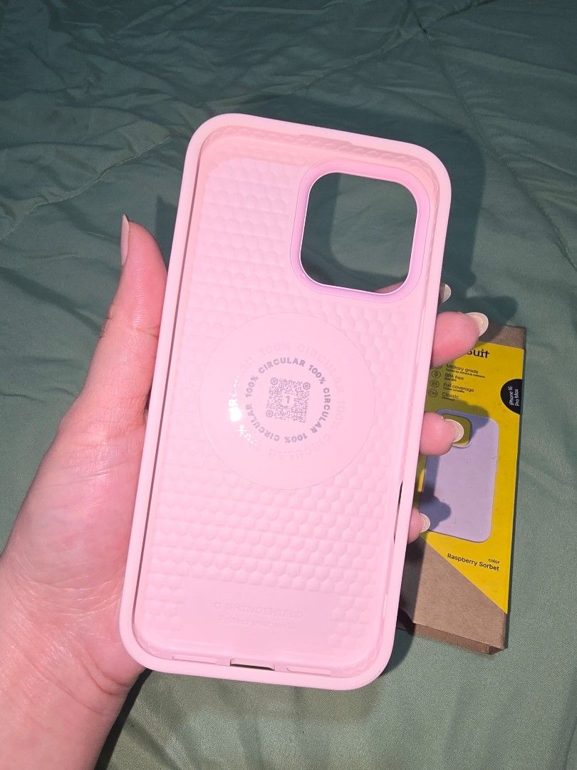 Rhinoshield SolidSuit for 16 Pro Max (BN) (Category: Cases & Sleeves) located in Marikina City. Submitted by meandmyprelovedstuff (Listing ID 1467776846, Image 3). Description: - Brand: RhinoShield SolidSuit - Compatibility: iPhone 16 Pro Max - Color: Raspberry Sorbet (Soft Pink) - Condition: Brand New (comes with original box) - Key Features: Military-grade drop protection, BPA-free material, inner honeycomb structure for shock absorption - Meet