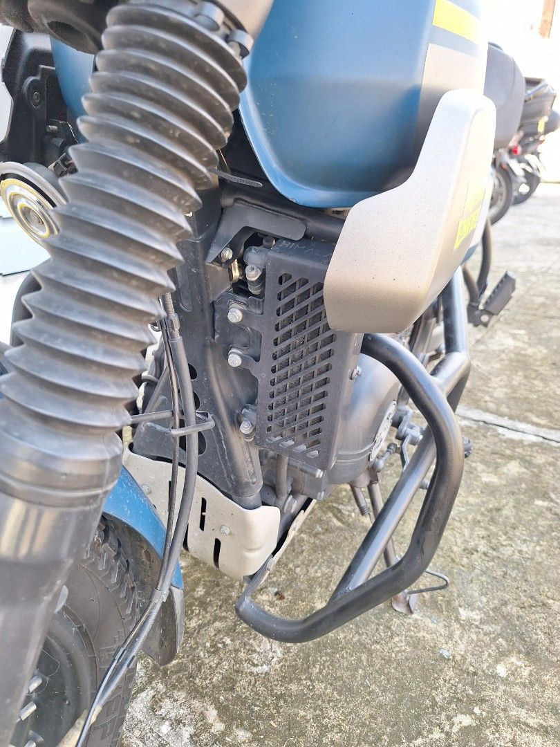 Royal Enfield Scram 411 Motorcycle (Category: Motorbikes for Sale) located in Manila. Submitted by acejoshuas03033 (Listing ID 1467818158, Image 3). Description: For sale: Royal Enfield Scram 411 (Oct 2022) Negotiable. open to swap for classic scooter and add cash RFS: underutilized (commuter bike) and I lost interest in long rides (back problems), LF for a responsible owner and take the bike for adventures. Location: Pasay City - 1st owner - Typ