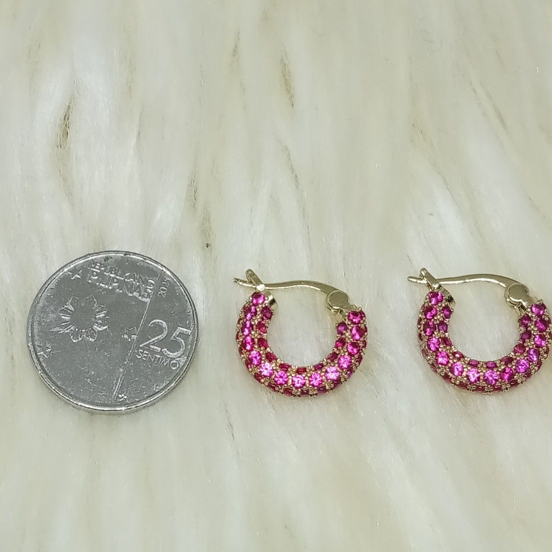 Ruby Loop Earrings 💌 UV Reactive 💌 18K gold plated (Category: Earrings) located in Ozamiz City. Submitted by leovelle. (Listing ID 1467608064, Image 2). Description: Ruby Loop Earrings 💌 UV Reactive 💌 18K gold plated.