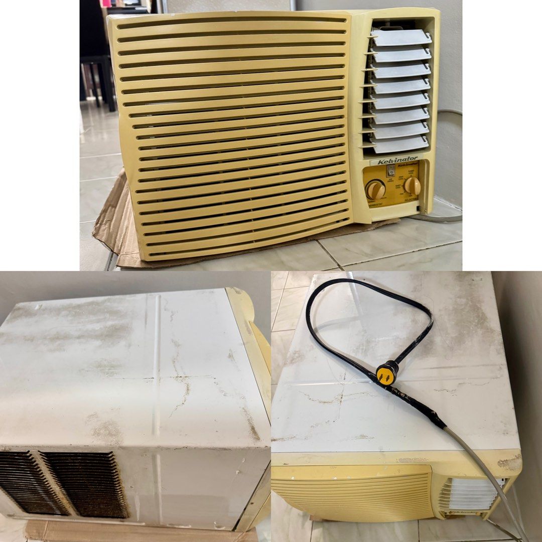RUSH ‼️ Kelvinator Window Type Aircon 0.65hp (Category: Air Conditioning and Heating) located in Makati City. Submitted by authenticluxurygoodsss (Listing ID 1467608597, Image 1). Description: Pick up location: Santa Rosa Laguna (Lalamove to Metro Manila ranges from 120-200) ALL DETAILS POSTED ALL PHOTOS POSTED Kelvinator Window Type AC - Newly cleaned - Owned for 10 years up but used 1-2x per year only (unit placed in storage room) - Condition: 