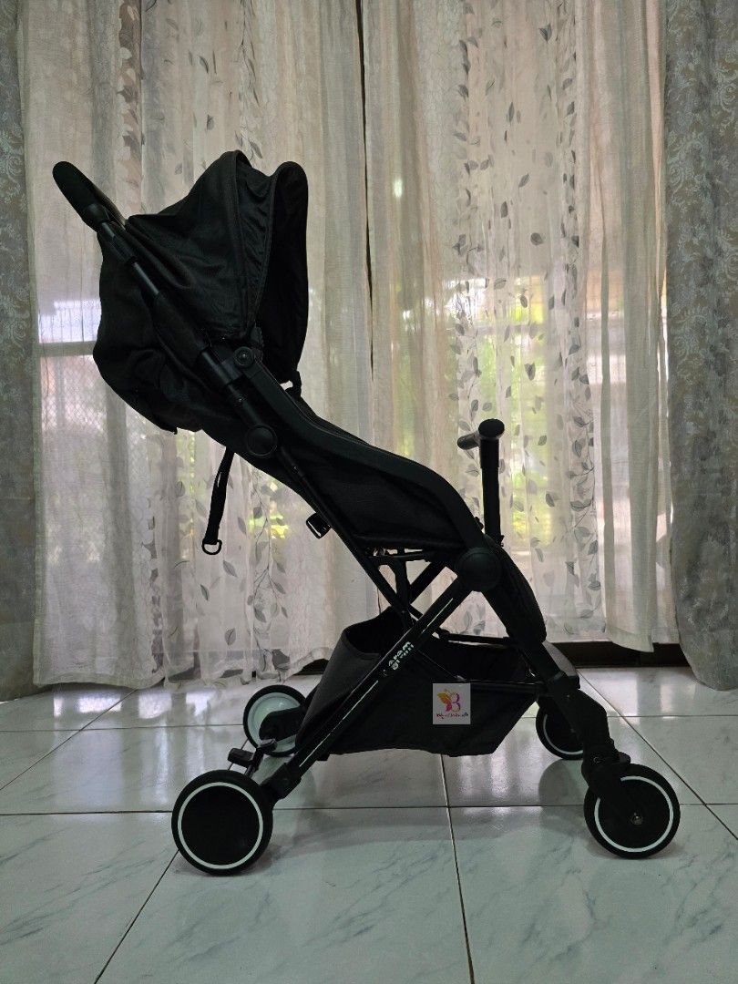 Ryan Gram Cabin Approved Compact Travel Baby Stroller (Category: Strollers) located in Paranaque City. Submitted by babyandme.savers (Listing ID 1467642811, Image 3). Description: RYAN GRAM COMPACT TRAVEL BABY STROLLER CABIN APPROVED * Safe for 0 - 48 months * In excellent condition * 5 - Point Safety Belt * Compact fold * Fully Reclineable * Fits Plane Overhead storage * Ideal for small car trunk space * Clean and Sanitized - Ready to use 📍 Loc