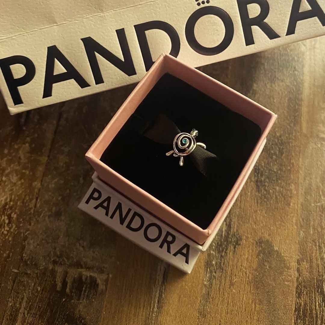 SALE❗Pandora Openwork Sea Turtle Charm (Category: Charms) located in Manila. Submitted by badaloves_u (Listing ID 1467617511, Image 1). Description: - 💯 Authentic Pandora with Authenticity ALE marks - FREE Box and Paper bag 🛍️ - ✨ FREE Cleaning to any Pandora Store 🛵 LALAMOVE courier for same day delivery 🚚 J&T provincial courier.