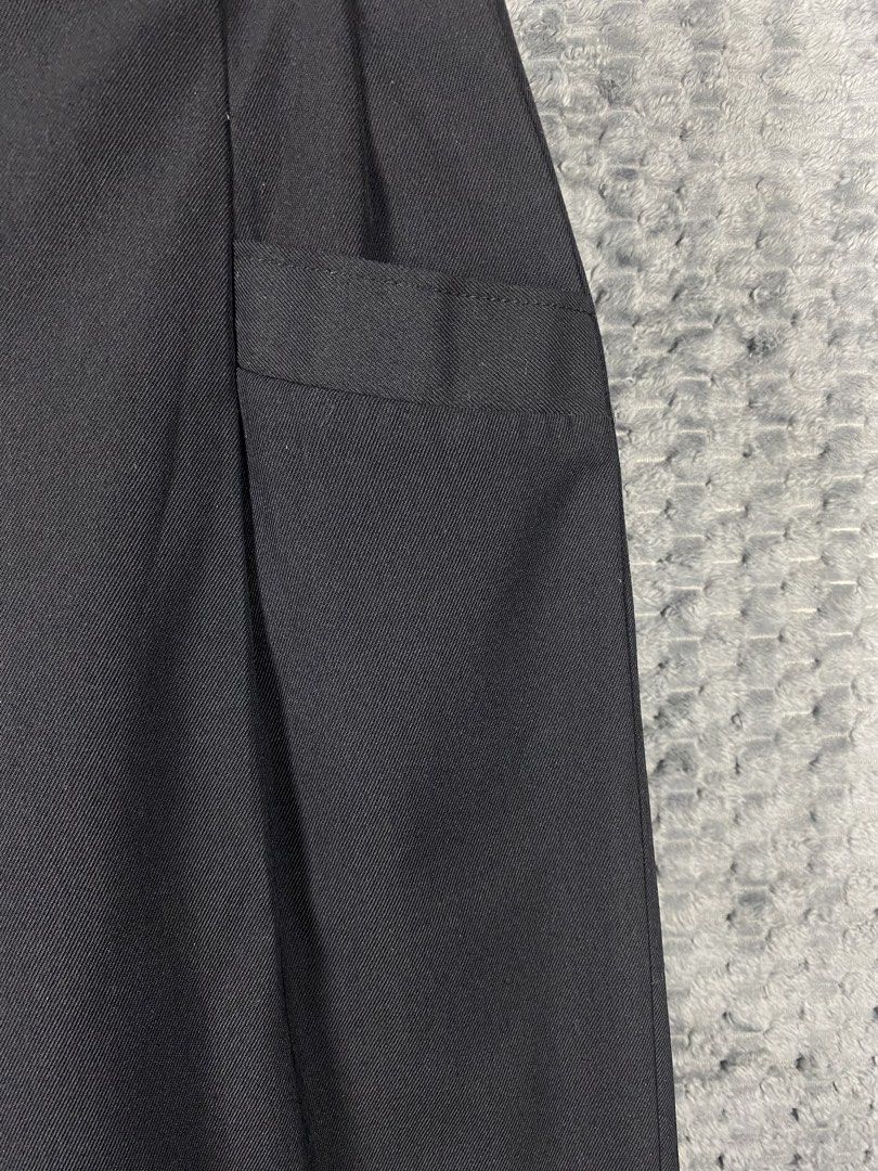Sandro Black Pleated Trousers (Category: Other Bottoms) located in Bacolod City. Submitted by treasurehunts.6100 (Listing ID 1467628548, Image 3). Description: Sandro Black Pleated Trousers Condition - Excellent Color - Black Color rate - 9.8 / 10 No Flaws Size Dimensions : Waist - 27 - 28 Length - 37 Thigh - 12 Leg Opening -9 Brands you might find on my profile : ( Cos, Uniqlo, H&M, Zara, Muji, Ralph Lauren, Hugo Boss, Fred Perry, Lacoste, Arman