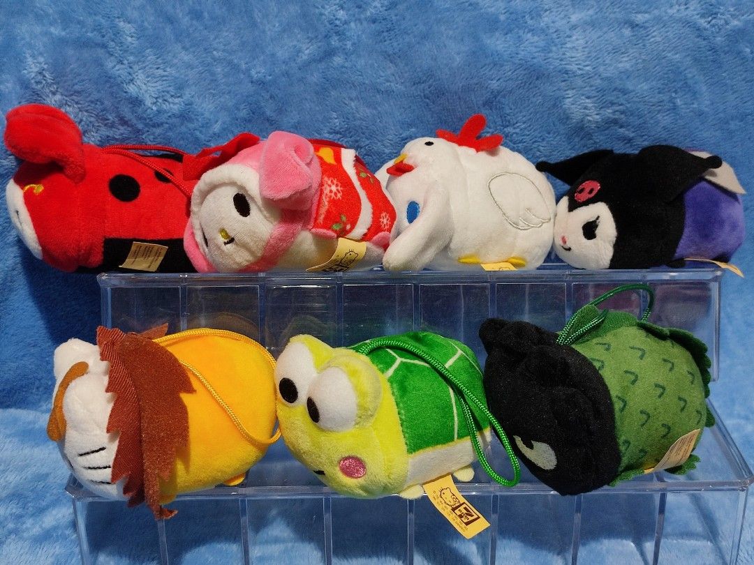 Sanrio 7-11 Plush Toy/Charm Assortment (Category: Plushies & Soft Toys) located in Baguio. Submitted by abigailmyra (Listing ID 1467613514, Image 3). Description: - Authentic 7-11 Sanrio Plush Toys - Features popular characters: Hello Kitty, My Melody, Cinnamoroll, Kuromi, Keroppi, Badzmaru: P75 each -Mina no Tabo, Pekkle, Gudetama, Monchhichi: P65 each - Adorable designs in various outfits and animal costumes - Each plush comes with a convenient