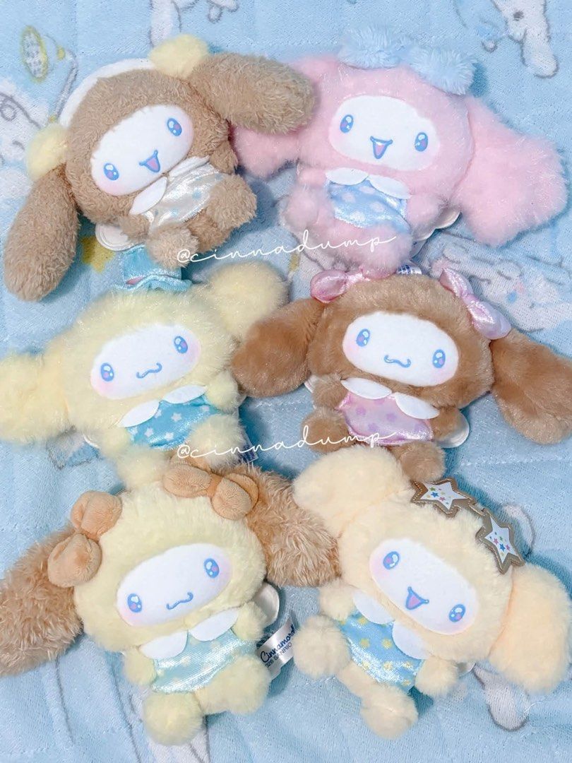 Sanrio Cinnamoroll Angel Plush Keychain Set (Category: Plushies & Soft Toys) located in Manila. Submitted by cinnadump.2 (Listing ID 1467642369, Image 1). Description: set ₱5000.