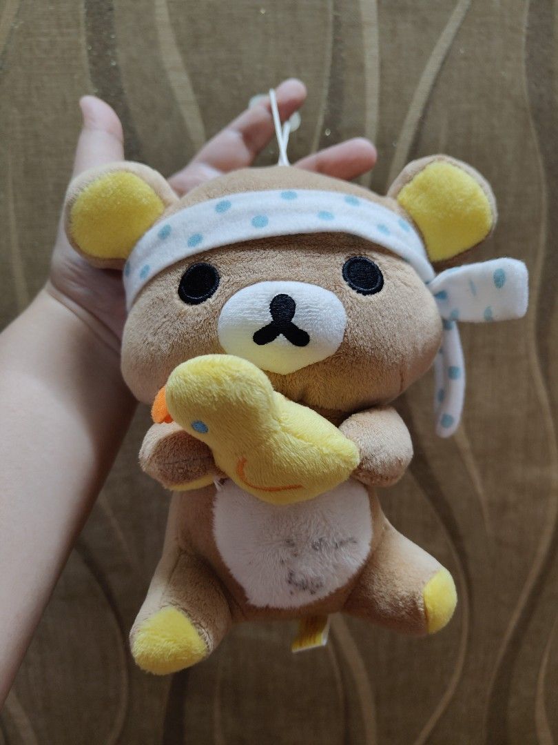 San-x Rilakkuma Plush Charm with flaw (Category: Plushies & Soft Toys) located in Santa Rosa. Submitted by mmps249.1 (Listing ID 1467687255, Image 1). Description: with pen marks, please check pictures Crossposted Mine now, pay now shipping courier: JRS only Gcash payment upon order No reservations.