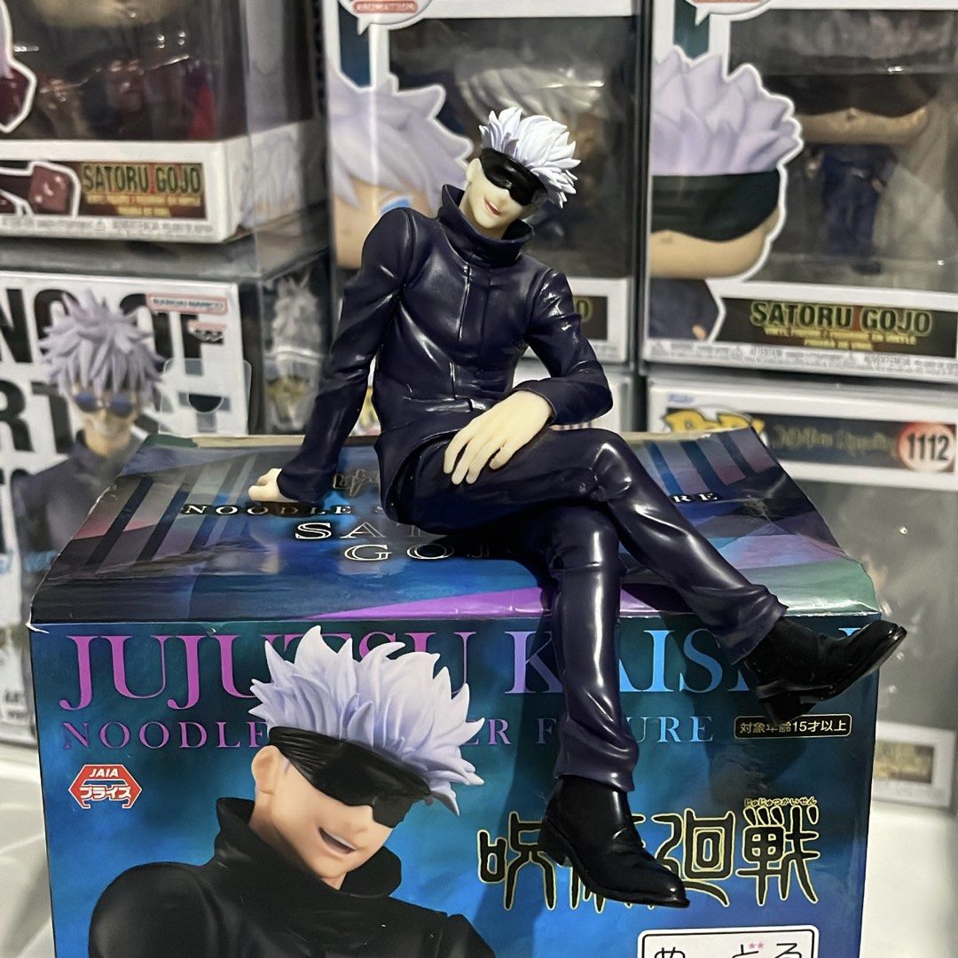 Saturo Gojo - Noodle Stopper Figure (Category: Figurines & Statues) located in Minalin. Submitted by blinklivie17 (Listing ID 1467764983, Image 1). Description: ONHAND! NOODLE STOPPER FIGURE- SATURO GOJO CONDI: BIB MOP: GCASH/BPI MOD: J&T/LALAMOVE 📍PAMPANGA DM FOR MORE PICS ₱600 ONLY! .