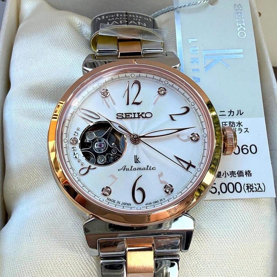 Seiko Lukia SSVM060 (Category: Women's Watches) located in Manila. Submitted by seikowatchfactory (Listing ID 1467626356, Image 2). Description: BNIB 10/10 Model: SSVM060 Price: 22995 pesos Specifications: Caliber 4R38 Automatic Movement with hacking and manual winding capacity Case Diameter: 34.6mm Case Thickness: 11mm 100m Water Resistance 24 Jewels Sapphire Glass Approx. 41 hours Power Reserve Seller is Authorized Dealer of Seiko Japanese Watc