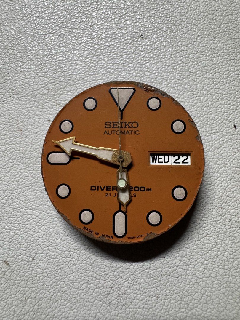 Seiko SKX011 Orange Dial w/ Movement Automatic (Category: Men's Watches) located in Iloilo. Submitted by KCY_WatchParts (Listing ID 1467725426, Image 1). Description: Seiko SKX011 Orange Boy Dial with hands and 7S26 Movement. Shipping nationwide.