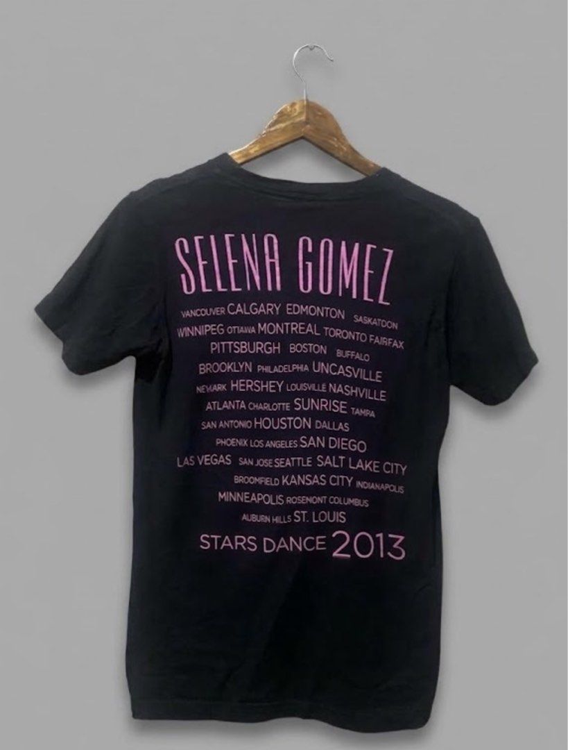 SELENA GOMEZ WORLD TOUR 2013 (Category: Shirts) located in Davao. Submitted by ronz31 (Listing ID 1467773104, Image 2). Description: PTPA/FS SELENA GOMEZ TOUR 2013 SMALL/DATED 2013 W:18" L:26" DM📩.