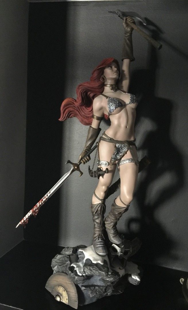 Sideshow Lady Death and Red Sonja Premium Format Statues (Category: Figurines & Statues) located in Quezon City. Submitted by marjtorde (Listing ID 1467638461, Image 3). Description: FOR SALE!! ⚔️ Lady Death & Red Sonja — Premium Format Statue Set by Sideshow Collectibles 🖤 The Temptation of Lady Death P25,000.00 only Brand: Sideshow Collectibles Line: Premium Format License: Chaos! Comics / Dynamite Entertainment Description: Iconic sculpt of L