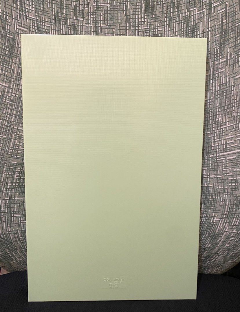 SilverCrest Light Green Cutting Board Mat 502241 2004 (Category: Craft Supplies & Tools) located in Baguio. Submitted by thrift_bonita (Listing ID 1467835671, Image 1). Description: - Brand/Model: SilverCrest (Model No. 502241 2004) - Color: Light Green - Design: Dual-sided (textured surface on one side, smooth on the reverse) - Shape: Rectangular - Use: Handy kitchen accessory perfect for daily food preparation - Condition: Good, ready to use -b