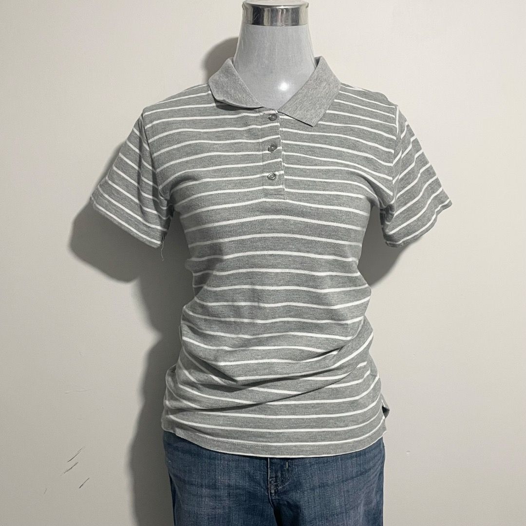 S-M Gray Stripes Shirt (Category: Shirts) located in Bacolor. Submitted by chicn_classy (Listing ID 1467748855, Image 2). Description: .