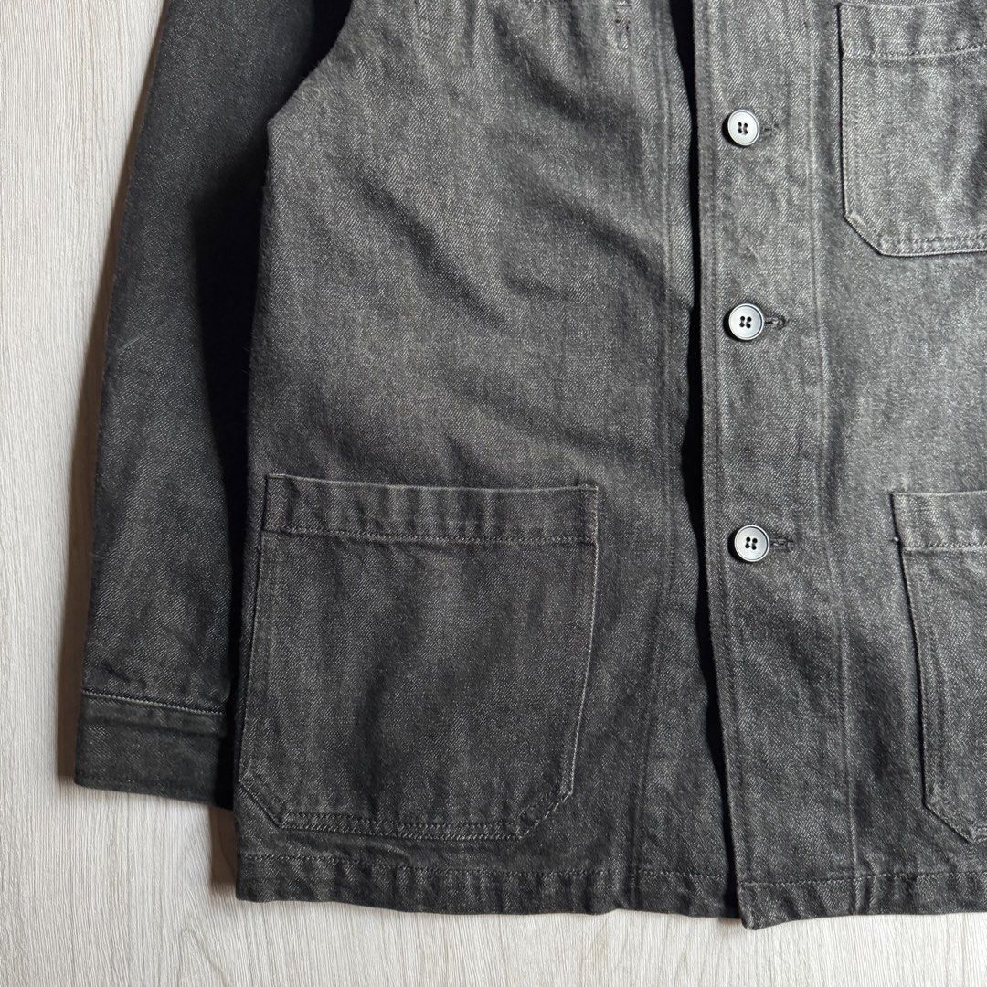 Smith’s American Dark Wash Denim Chore Jacket (Category: Coats, Jackets and Outerwear) located in Zamboanga. Submitted by rustic.rev (Listing ID 1467742063, Image 3). Description: Smith’s American Dark Wash Denim Chore Jacket In excellent condition Tagged: M Actual Measurements: Pit to pit: 21” Length: 29.5” Shoulders: 18” Sleeves length: 23.5”.