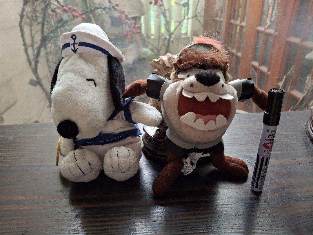 Snoopy and Taz Stuffed Toys (Category: Plushies & Soft Toys) located in Quezon City. Submitted by pure_trinsky (Listing ID 1467745185, Image 1). Description: .