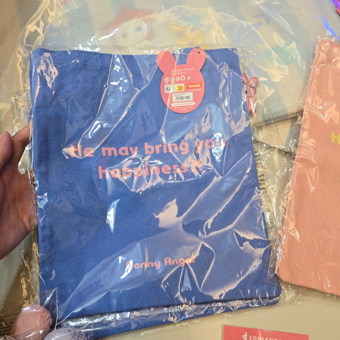 Sonny Angel Mini Tote Bag Blue (Category: Travel Essentials & Accessories) located in San Juan City. Submitted by jasonsshopee (Listing ID 1467691649, Image 1). Description: .