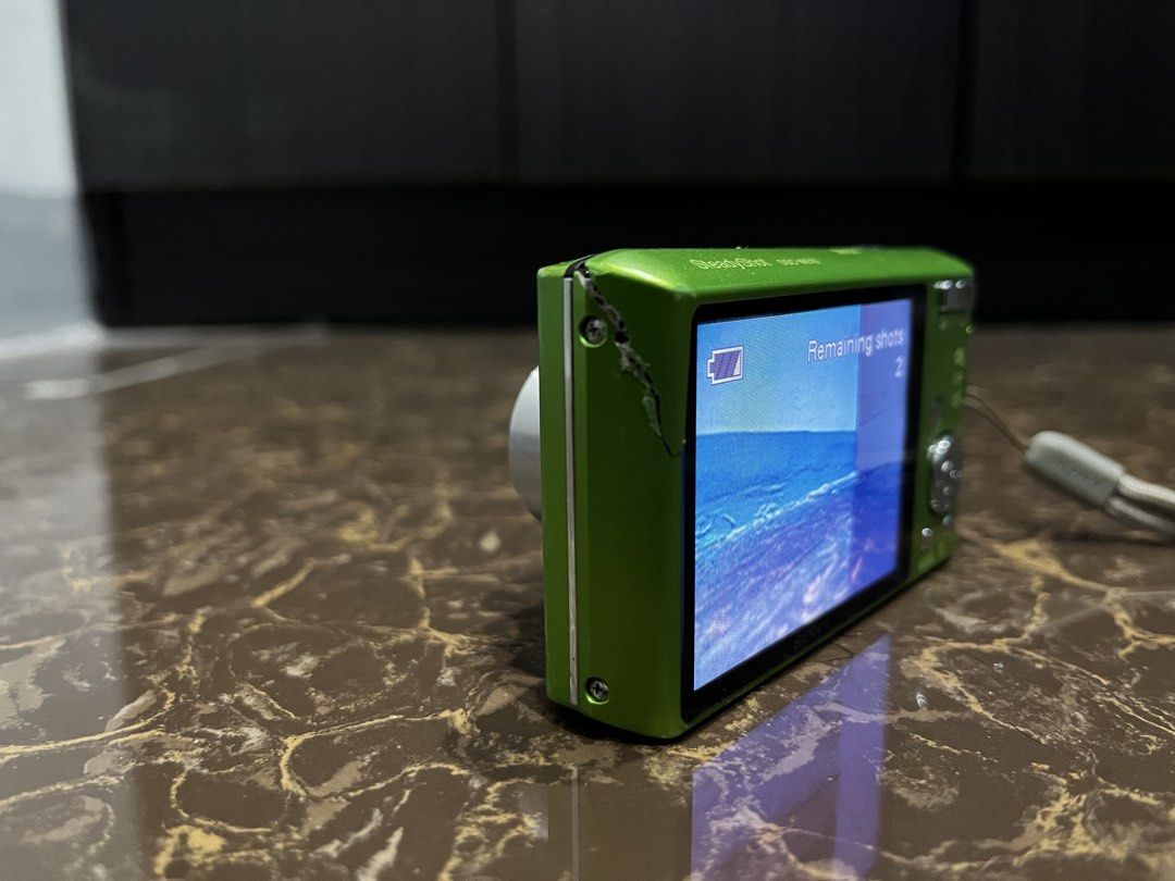 Sony Cyber-shot DSC-W610 Green Digital Camera (Category: Cameras) located in Pasay City. Submitted by elyiahs (Listing ID 1467612452, Image 3). Description: Sony Cybershot DSC-W610 4500 php (negotiable) 📍Makati/Morayta 🚚 Shipping/meetup available ✨ 14.1MP CCD sensor ✨ 4× optical zoom ✨ Sony SteadyShot ✨ Built-in flash ✨ Compact green color ✨ Takes clear vintage/Y2K-style photos ✅ Powers on ✅ Flash working ✅ Zoom and autofocus working ✅ Buttons 
