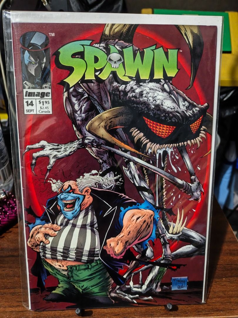 Spawn Comic Books Issues 13-17 Image Comics (Category: Comics & Manga) located in Antipolo. Submitted by makasalanan (Listing ID 1467684180, Image 2). Description: - Title: Spawn Comic Book Bundle (Issues 13, 14, 15, 16, 17 and 38) - Publisher: Image Comics (Early 1990s vintage run) - Artwork: Classic Todd McFarlane covers - Condition: Every comic is individually bagged and boarded for protection - Near Mint / Mint - Set of comics for only 700.