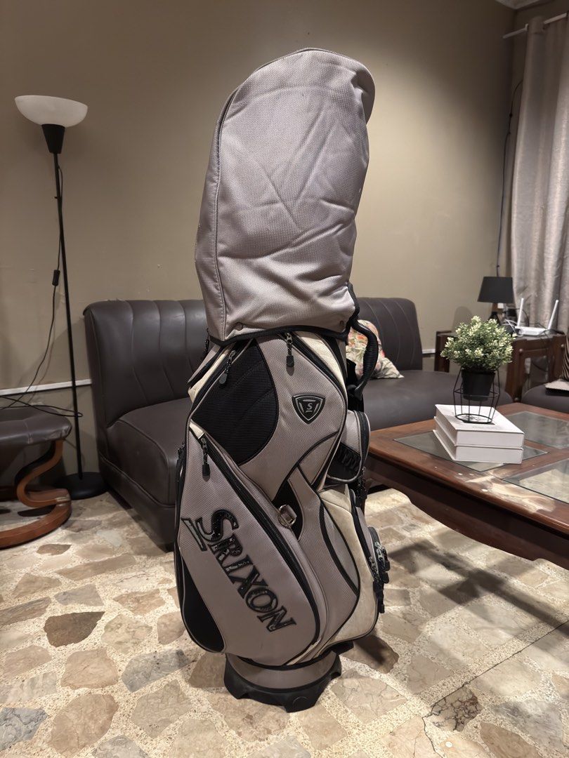 Srixon Golf Cart Bag (Category: Golf) located in Las Pinas. Submitted by bigboyshopper (Listing ID 1467729120, Image 1). Description: Srixon Golf Cart Bag - Pre-loved, good and usable condition (normal signs of use) - Multiple zippered pockets on all sides - 7-way top divider Note: Shoulder strap NOT included (was removed because it just sits in the cart) ₱2,200 RFS: upgraded Loc: Las Piñas (delivery is buyer's expense, can arrange meetup as well