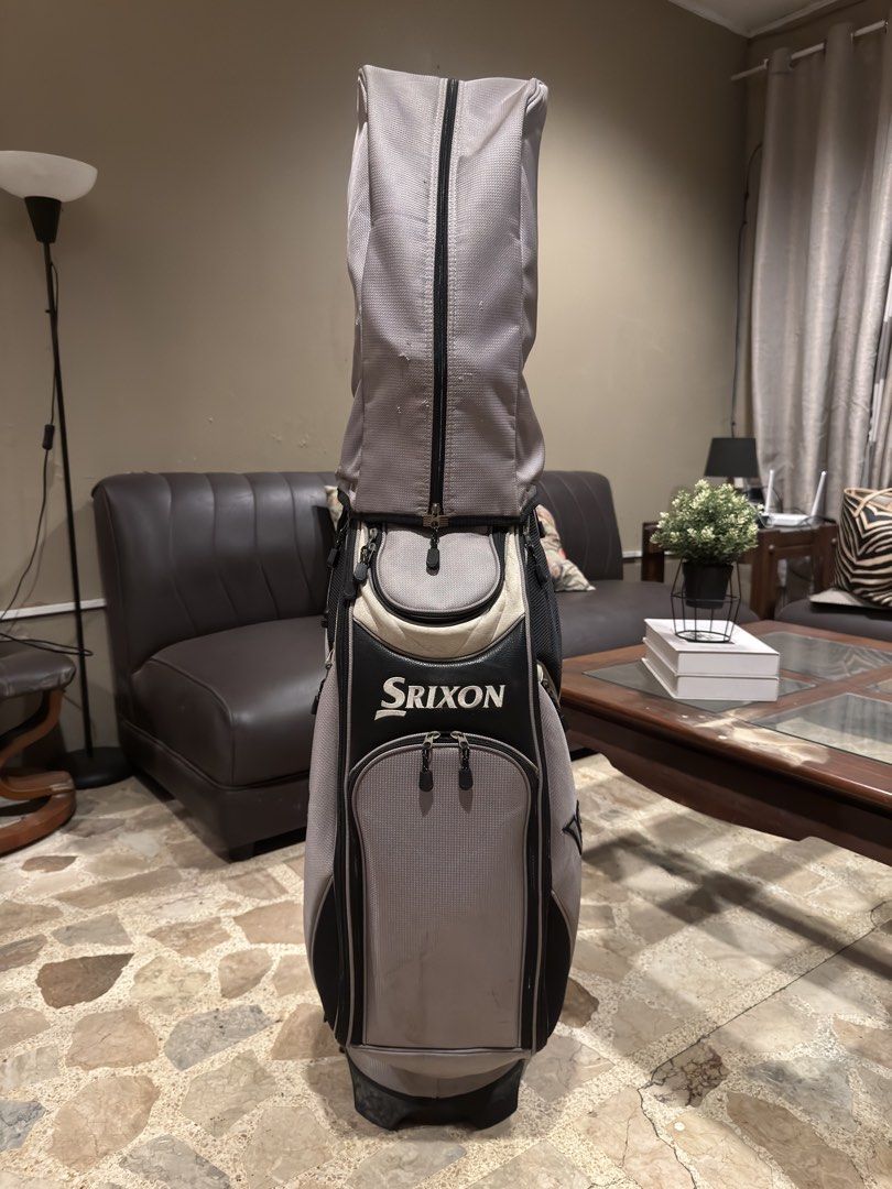 Srixon Golf Cart Bag (Category: Golf) located in Las Pinas. Submitted by bigboyshopper (Listing ID 1467729120, Image 3). Description: Srixon Golf Cart Bag - Pre-loved, good and usable condition (normal signs of use) - Multiple zippered pockets on all sides - 7-way top divider Note: Shoulder strap NOT included (was removed because it just sits in the cart) ₱2,200 RFS: upgraded Loc: Las Piñas (delivery is buyer's expense, can arrange meetup as well