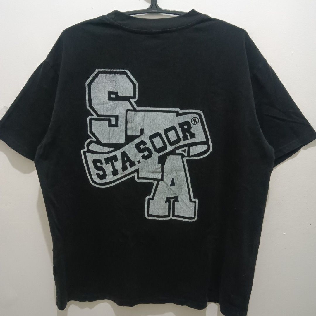 STA Graphic Shirt (Category: Tshirts & Polo Shirts ) located in Caloocan City. Submitted by jaychingsss (Listing ID 1467748090, Image 1). Description: STA Graphic Shirt - 80 23x28 Color Rate: 9/10 Heavy Cotton Issue: Crack prints NEED WASH.