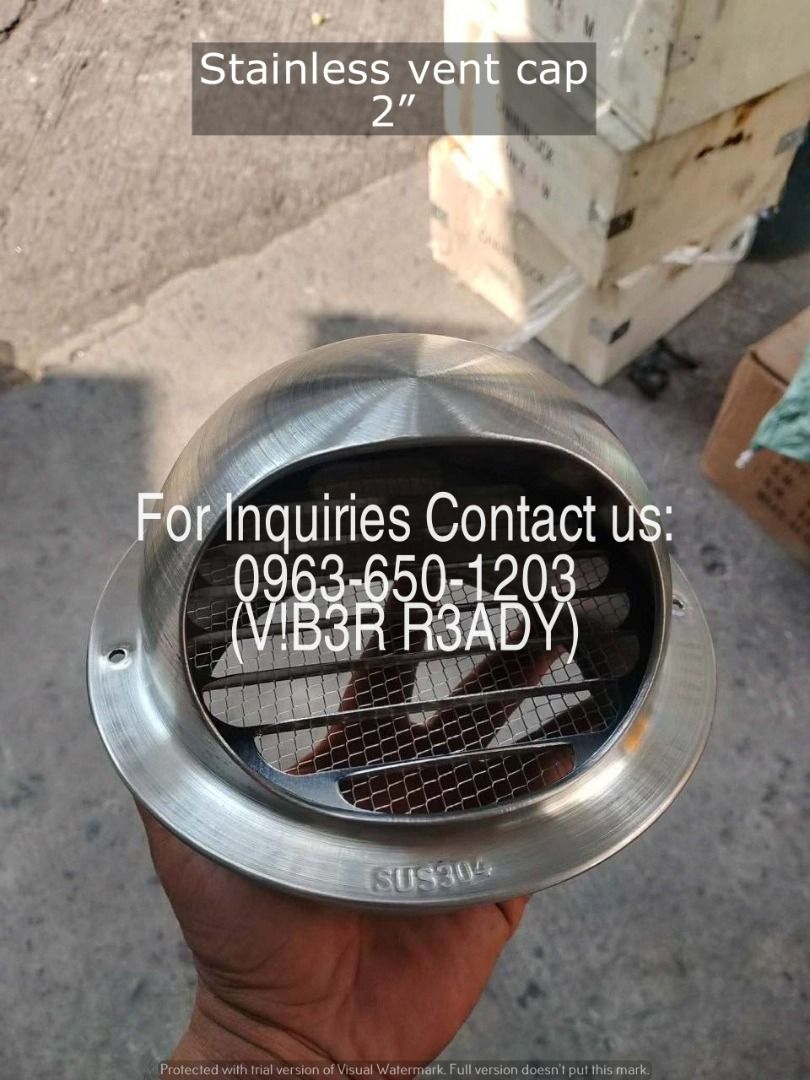 Stainless vent cap 2” (Category: Other Home Furniture) located in Manila. Submitted by ramoseliza33488 (Listing ID 1467691425, Image 2). Description: .