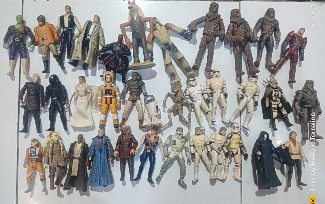 Star Wars Action Figures Bundle Lot of Figures (Category: Figurines & Statues) located in Caloocan City. Submitted by htorrelino (Listing ID 1467827108, Image 1). Description: - Massive Star Wars action figure collection - Includes Jedi, Sith, stormtroopers, Wookiees, and droids - Made of durable plastic with various poses and gear - Great starter set for collectors or kids - Selling as one big batch (need everything gone together) - PM for inqui