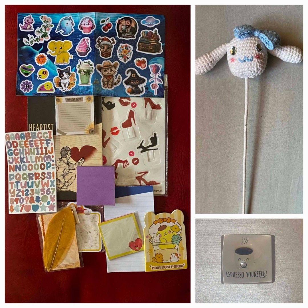 Stationery bundle (Category: Stationery & School Supplies) located in Marikina City. Submitted by 25thofaugust (Listing ID 1467608042, Image 1). Description: Stationery bundle from different brands -Hallmark -Papemelroti -Linya-Linya etc..