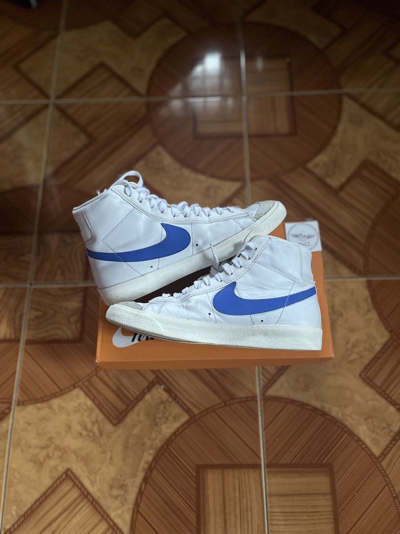 Steal! Nike Blazer High (Category: Sneakers) located in Del Monte. Submitted by kuyalc092000 (Listing ID 1467730377, Image 2). Description: Nike Blazer High Size 8.5 / Used / OG Box ₱1,495 FB / IG / TIKTOK: @ellcypremiumscs.