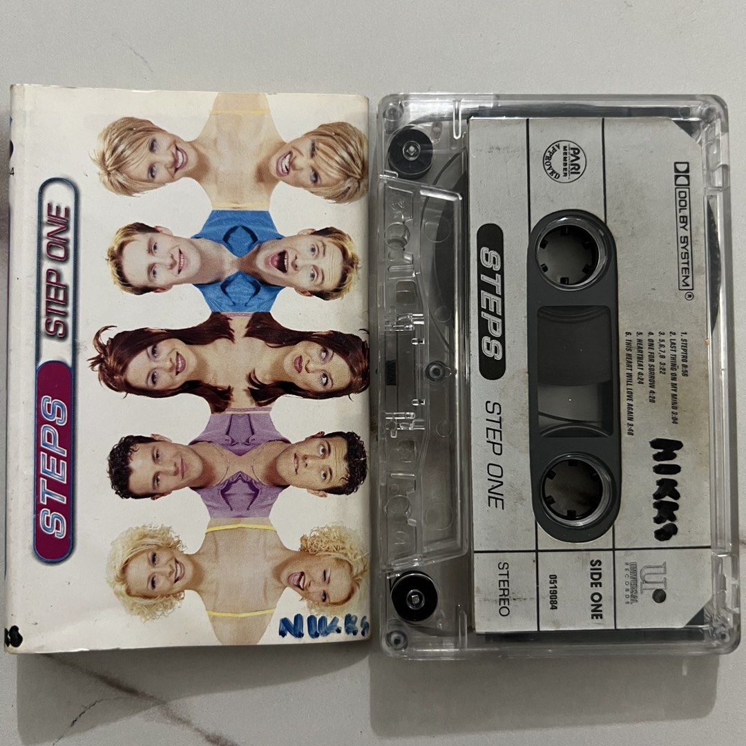 Steps - Step One (Cassette Tape) (Category: CDs & DVDs) located in Caloocan City. Submitted by thelittlejewelcase (Listing ID 1467708048, Image 1). Description: with penmarks ‼️.