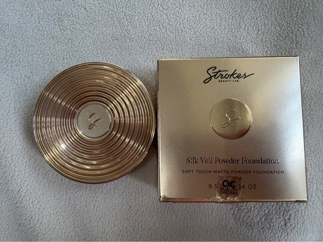 Strokes Silk Veil Powder Foundation in Macaroon (Category: Makeup) located in Manila. Submitted by khg_0 (Listing ID 1467691327, Image 1). Description: Shade: Macaroon (cool tone) Used 1x, not my shade 📍Malate, Manila ❌ Joy reservers = blocked ✅ Lalamove ✅ J&T express.