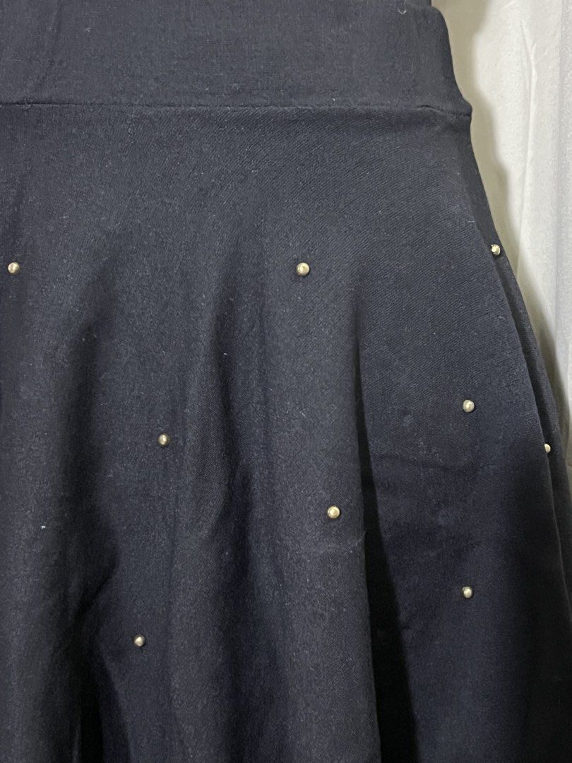 Studded black skater skirt (Category: Skirts) located in Las Pinas. Submitted by jilanah (Listing ID 1467775400, Image 2). Description: .