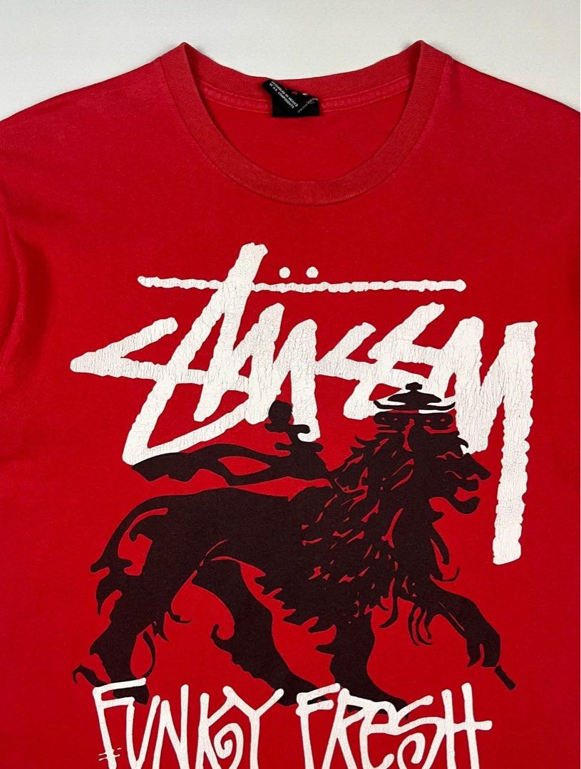 Stussy - Early 00’s Funky Fresh Tee (Category: Tshirts & Polo Shirts ) located in Puerto Princesa. Submitted by rrugsgallery (Listing ID 1467734641, Image 3). Description: Stussy - Early 00’s Funky Fresh Tee Tagged Size: Medium Length: 28 Width: 19.5 Condition: Very good Color rate: 9.5 Flaws: Tiny pinhole & Cracks due to its age .