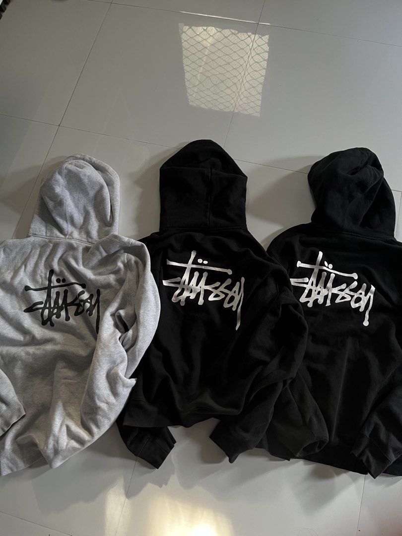 stussy hoodie (Category: Hoodies) located in San Simon. Submitted by wegintal (Listing ID 1467722079, Image 1). Description: for sale aspack only rfs: pambili ng monitor claim ₱4k+sf size: L-XL open for vc fb: weg thrift if split 2k each stussy slightly nego 1.7k yeezy dove.