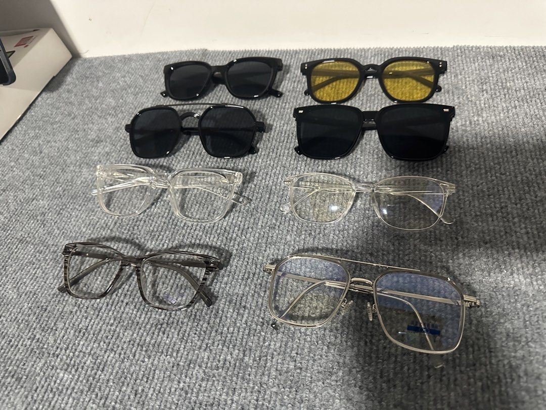Sunglasses and Optical Frames Collection (Category: Sunglasses & Eyewear) located in Manila. Submitted by royal_vintage_thriftshop (Listing ID 1467747453, Image 1). Description: All get 500.