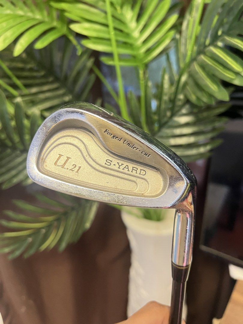 S-Yard U.21 Forged Under-cut Golf Iron Flex S (Category: Golf) located in Manila. Submitted by livefish.26c802 (Listing ID 1467606649, Image 1). Description: - Brand/Model: S-Yard U.21 Forged Under-Cut Iron - Shaft: Graphite with S flex (Made in Japan) - Grip: Standard textured grip - Condition: Normal wear on face and sole from previous rounds - Ideal use: Perfect for replacing a missing iron or completing an existing set.