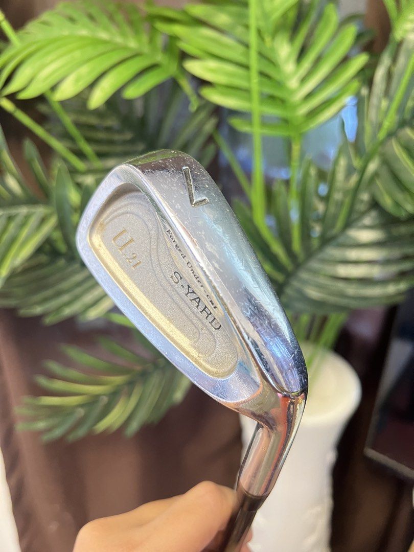 S-Yard U.21 Forged Under-cut Golf Iron Flex S (Category: Golf) located in Manila. Submitted by livefish.26c802 (Listing ID 1467606649, Image 2). Description: - Brand/Model: S-Yard U.21 Forged Under-Cut Iron - Shaft: Graphite with S flex (Made in Japan) - Grip: Standard textured grip - Condition: Normal wear on face and sole from previous rounds - Ideal use: Perfect for replacing a missing iron or completing an existing set.