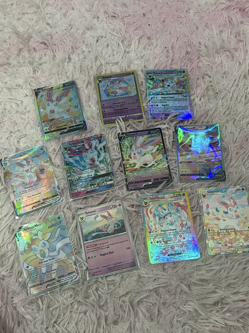 Sylveon (Category: Raw Singles) located in Roxas City. Submitted by faithlyaen (Listing ID 1467730810, Image 1). Description: ‼️ PROXY CARDS ONLY ‼️ ₱100 each | take all ₱1000 very high quality proxy cards free shipping!.