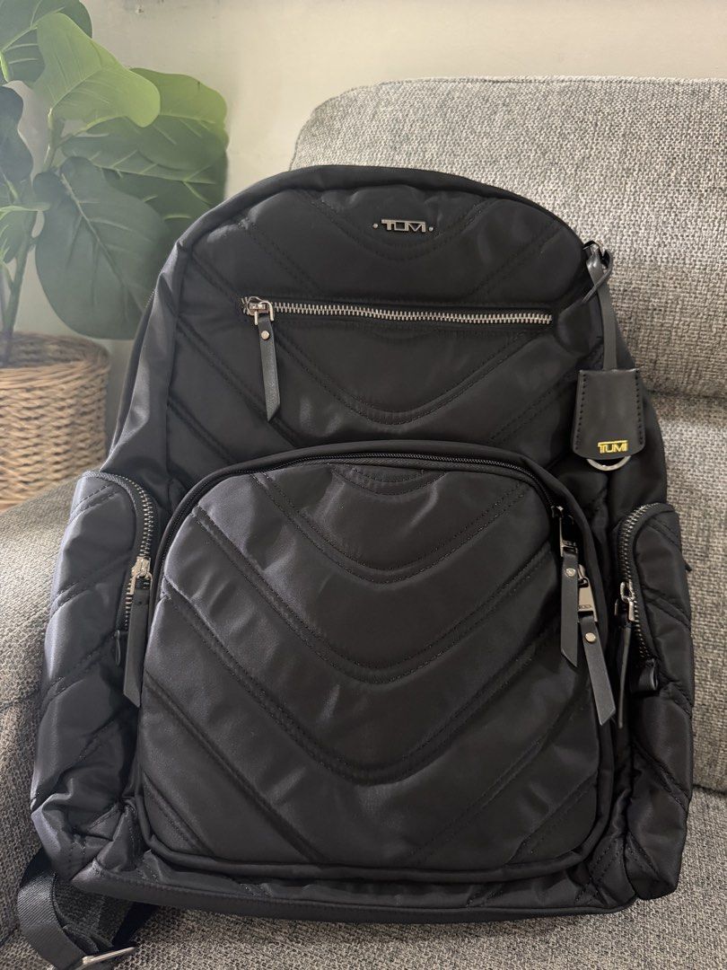 T U M I VOYAGEUR QUILTED (Category: Luxury Bags & Wallets) located in Quezon City. Submitted by glamshoppers101 (Listing ID 1467623162, Image 2). Description: LAST PRICE POSTED- Selling low already Like new Used once only Can fit 15 inches laptop Original No inclusion Regular price- Backpack- $750 .