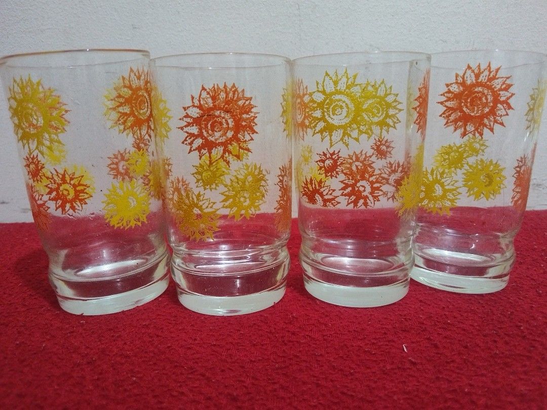 TAKE ALL FOR 100 ONLY 😍 (Category: Other Kitchenware & Tableware) located in Paranaque City. Submitted by winslet99 (Listing ID 1467631054, Image 1). Description: FLORAL GLASS FROM JAPAN 4 PCsS TAKE ALL G12.