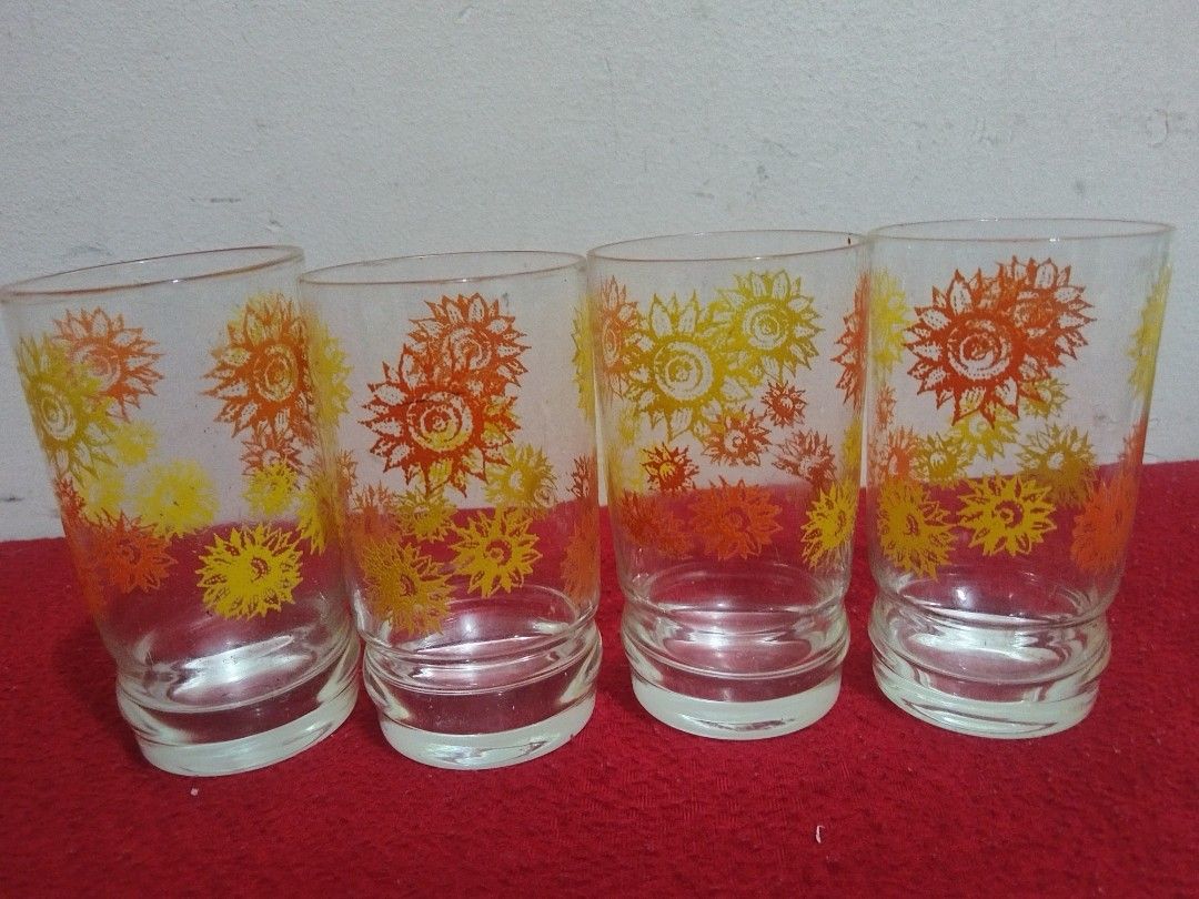 TAKE ALL FOR 100 ONLY 😍 (Category: Other Kitchenware & Tableware) located in Paranaque City. Submitted by winslet99 (Listing ID 1467631054, Image 3). Description: FLORAL GLASS FROM JAPAN 4 PCsS TAKE ALL G12.
