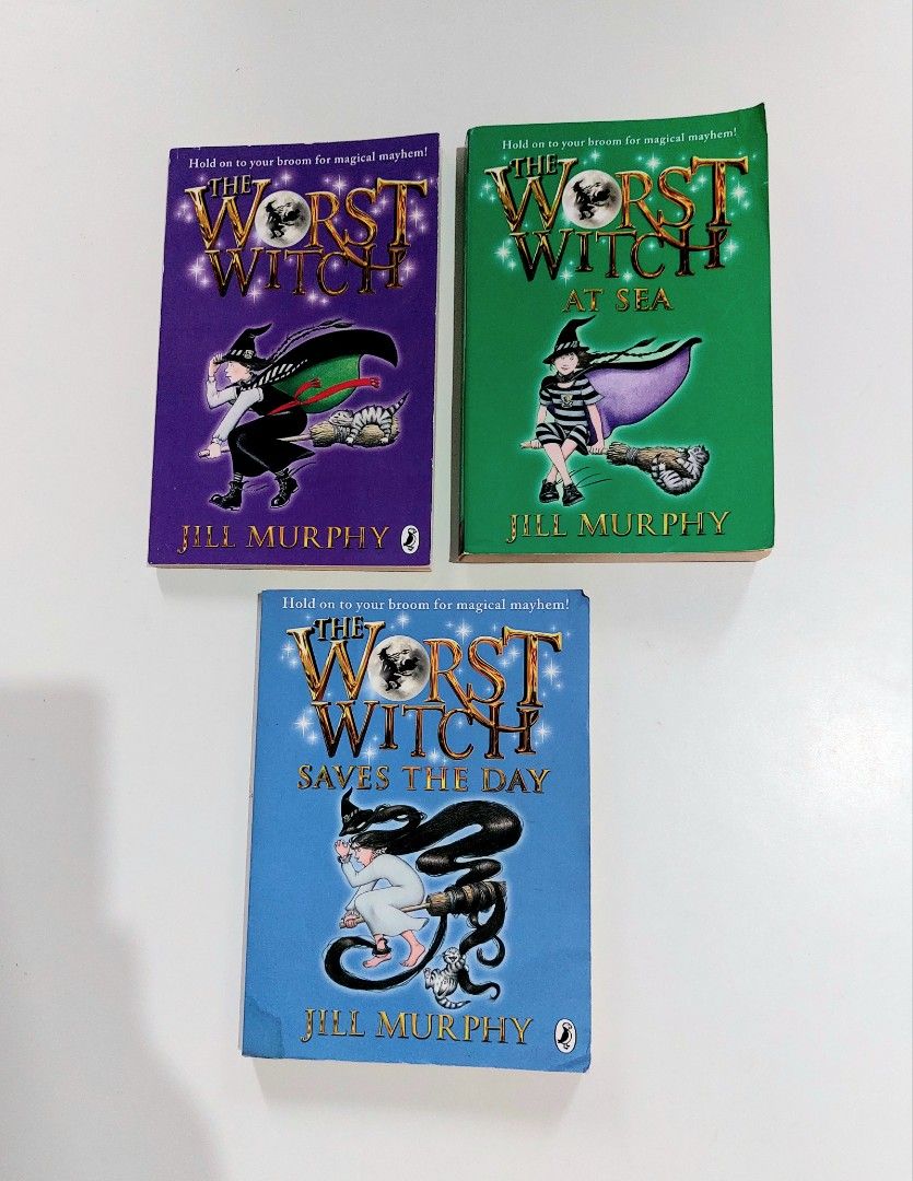 TAKE ALL FOR P150 | The Worst Witch by Jill Murphy (Category: Storybooks) located in Tanauan. Submitted by solanareads (Listing ID 1467736604, Image 1). Description: 📚 major bookshelf clean out / clearance sale ~ — RFS: decluttering my bookshelves and switching to digital books — MOP: Gcash | fast shipping *feel free to send a message if you wish to negotiate the price :).