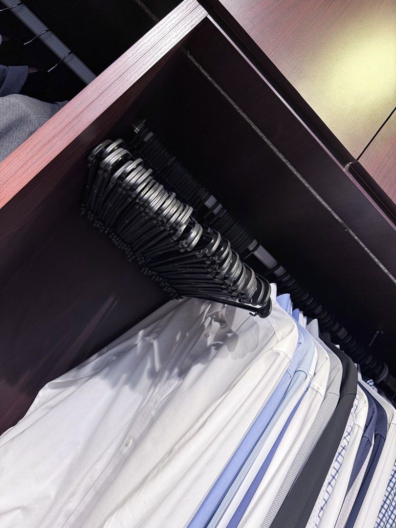 Take all Royal Clean Black Hangers (Category: Hooks & Hangers) located in Taguig. Submitted by annebydesign (Listing ID 1467661968, Image 2). Description: Hi everyone. Andami kong black hangers- these are from Royal Clean pag nag papa dry clean si husband ng office long sleeve. We’ve been using Royal Clean for 11yrs na- • Q U A L I T Y ung hangers its not crunchy not soft na nabe-bend. Matigas & makapal & pare-pareho •12 pcs/1 dozen for ₱200 •I h