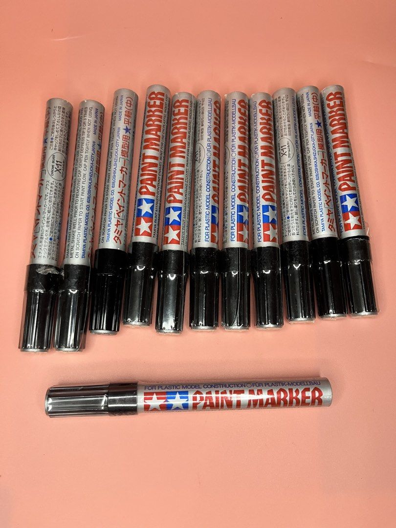 Tamiya Paint Marker Chrome Silver X-11 (Category: Craft Supplies & Tools) located in Caloocan City. Submitted by snapshop_ph (Listing ID 1467644668, Image 1). Description: - Item: Tamiya Paint Marker Bundle - Color/Model: X-11 Chrome Silver (Enamel) - Condition: Brand new, unopened in original plastic wrap - Ideal for: Plastic, wood, and metal scale model detailing and painting projects - Great value bundle for hobbyists.