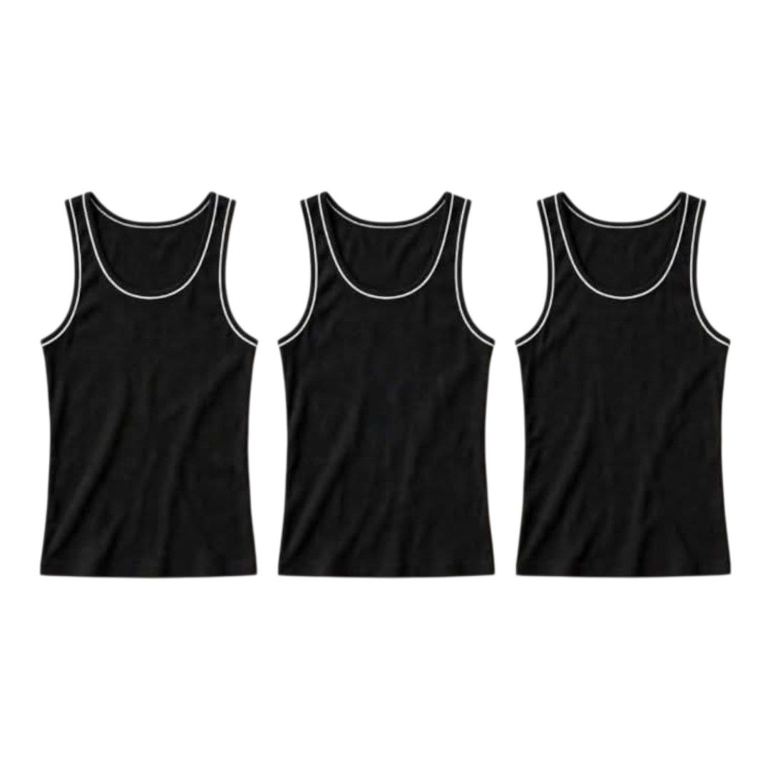 Tank Top Bundle 3pcs Black White Free Size | Sando Bundle (Category: Tshirts & Polo Shirts ) located in Makati City. Submitted by heyreen.ph (Listing ID 1467642718, Image 1). Description: TAYO PO, PINAKA-LOWEST AT THE MARKET! 💯 If natataasan po kayo sa PRESYO ko. Open po ang "MAKE OFFER" button ko. Kayo po mag-dedecide, ng PRESYO niyo. MABILISAN lang po ako magbenta. (all items, are sale on rush! 💨) 🚛 FAST & FREE SHIPPING on most items! ‡ DISC