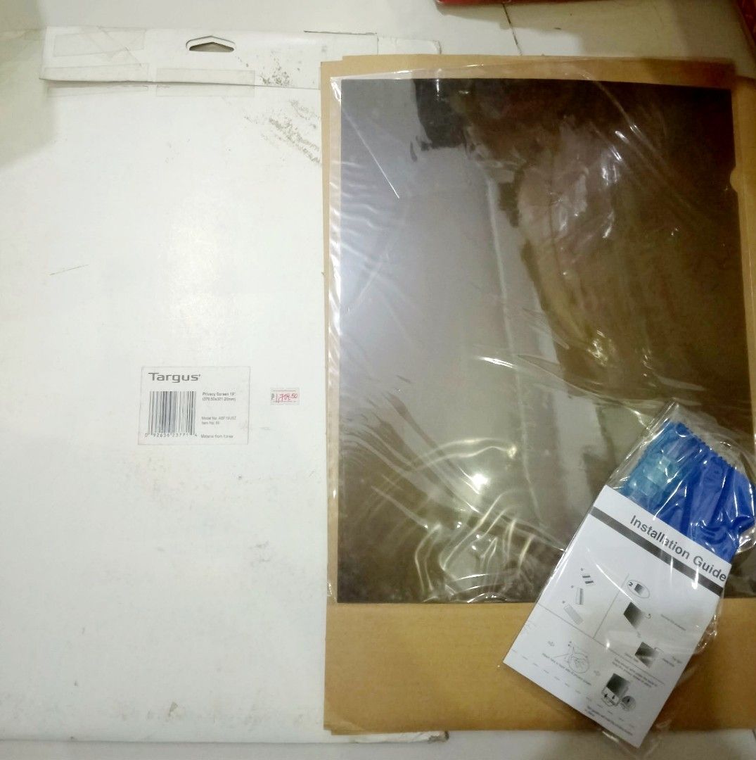 Targus 19" Privacy Screen Filter ASF19USZ (Clearance / 1 Pc Only) (Category: Monitor Screens) located in Pateros City. Submitted by foryoufindsph (Listing ID 1467801508, Image 1). Description: Targus 19" Privacy Screen Filter ASF19USZ (Clearance / 1 Pc Only) ​Description: Clearance markdown for a heavy-duty privacy solution! Perfect for remote workers, office setups, or anyone handling confidential data. ​Brand: Targus ​Model: ASF19USZ (19-inch 4