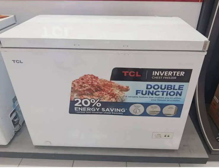 TCL INVERTER CHEST FREEZER (Category: Refrigerators and Freezers) located in Quezon City. Submitted by annys.online (Listing ID 1467771366, Image 1). Description: TCL INVERTER CHEST FREEZER FEATURES & SPECIFICATION : - Digital Inverter - Defrost - Handle - Key - LED Light - Push-Pull Glass Door - Convertible to Freezer and Chiller - Knob Control TCF-185PUPH 7 cu ft SRP 18,495 CASH 13,400 TCF-245PUPH 9 cu ft SRP 20,495 CASH 15,500 TCF-305PUPH 11 c