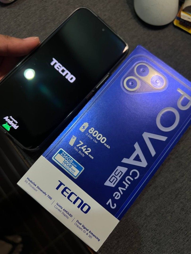 Tecno Pova Curve 2 5g (Category: Android Others) located in Manila. Submitted by _frncis (Listing ID 1467776701, Image 2). Description: FOR SALE! Tecno Pova Curve 2 5G 🔥 STORAGE : 256gb CPU : Dimensity 7100 RAM : 8 + 5 Good for gaming and have a nice camera too! ☝ with box and charger complete set with case also RFS: Ginamit lang once for affiliating purposes hindi na nagagamit kaya fresh na fresh pa Location📍 Around manila or pampanga pwede vi