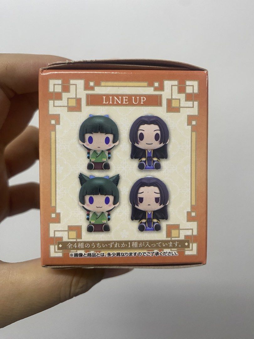 THE APOTHECARY DIARIES CHOKONOKKO SET (Category: Figurines & Statues) located in Caloocan City. Submitted by jowanas (Listing ID 1467654361, Image 2). Description: WTS Ichiban Kuji The Apothecary Diaries Chokonokko Complete Set ₱2,400 🍂 SOLD AS SET 🍂 What you see is what you get ✨ 🍂 Complete with box 🍂 Sealed figure, MIB 📍 North caloocan 🚚 Lalamove, JNT, LBC DM /Comment M to claim ✨ Happy Collecting ka-Collections! 😍.