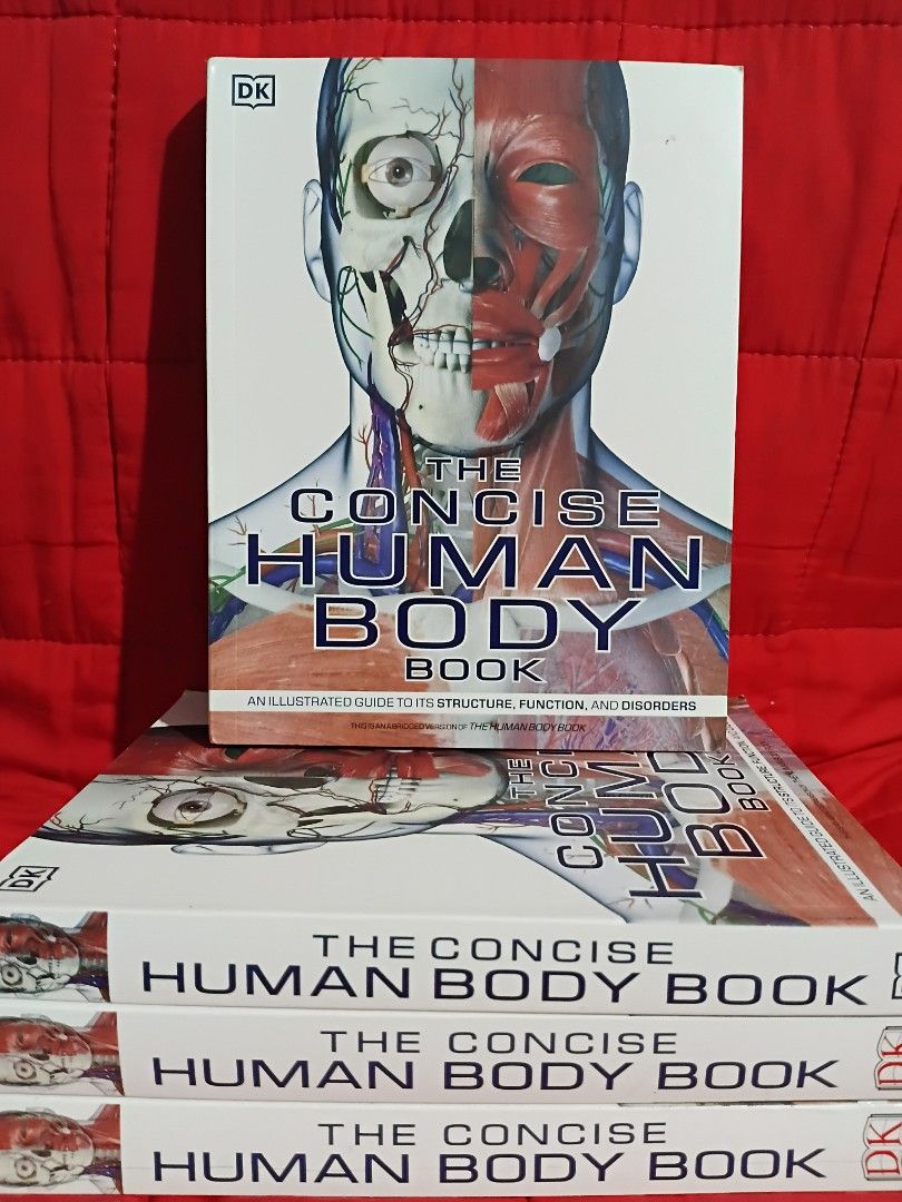 The Concise Human Body Book by Steve Parker DK (Category: Textbooks) located in Manila. Submitted by krishna_ayanami (Listing ID 1467805688, Image 1). Description: - Author: Steve Parker - Publisher: DK - Content: Detailed illustrations of body systems, organs, nephrons, and digestive tracts - Format: Hundreds of pages with clear diagrams and explanatory text - Condition: Brand new, multiple copies available - Perfect for students, self-study, or